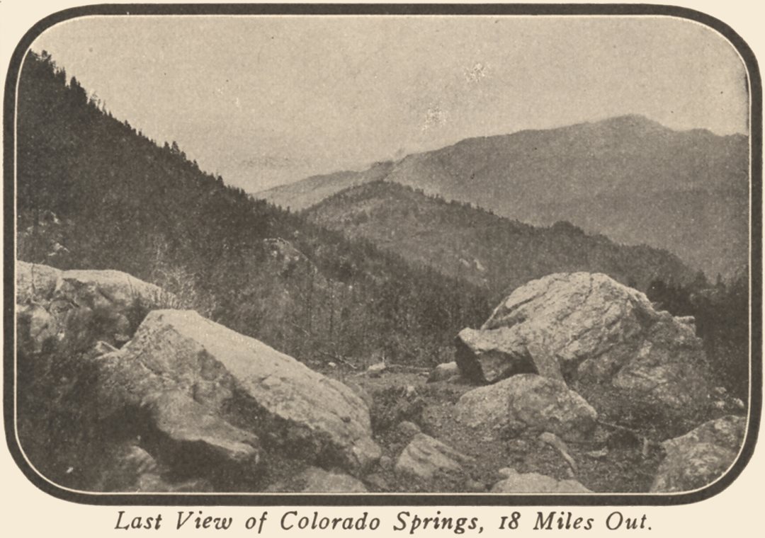 Last View of Colorado Springs, 18 Miles Out.