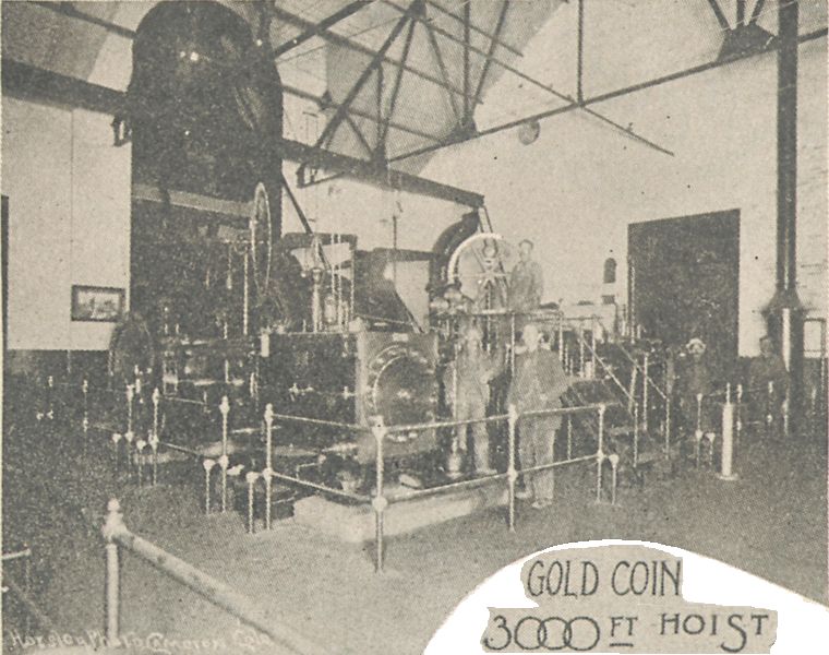 View of the Gold Coin Mine Hoist