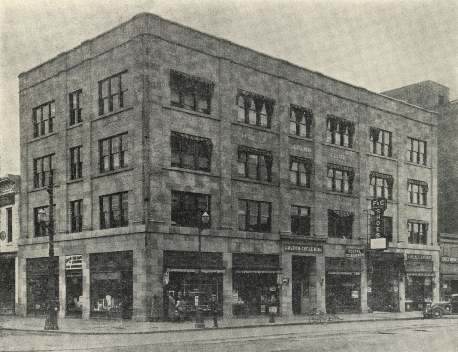 GOLDEN CYCLE BUILDING, Colorado Springs. Owned by the Golden Cycle Corporation. Retail office of the Pikes Peak Fuel Division located in this building.