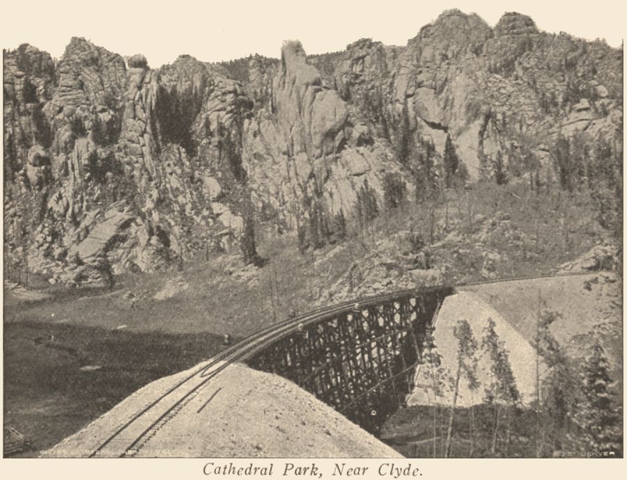 View curved bridge in Cathedral Park