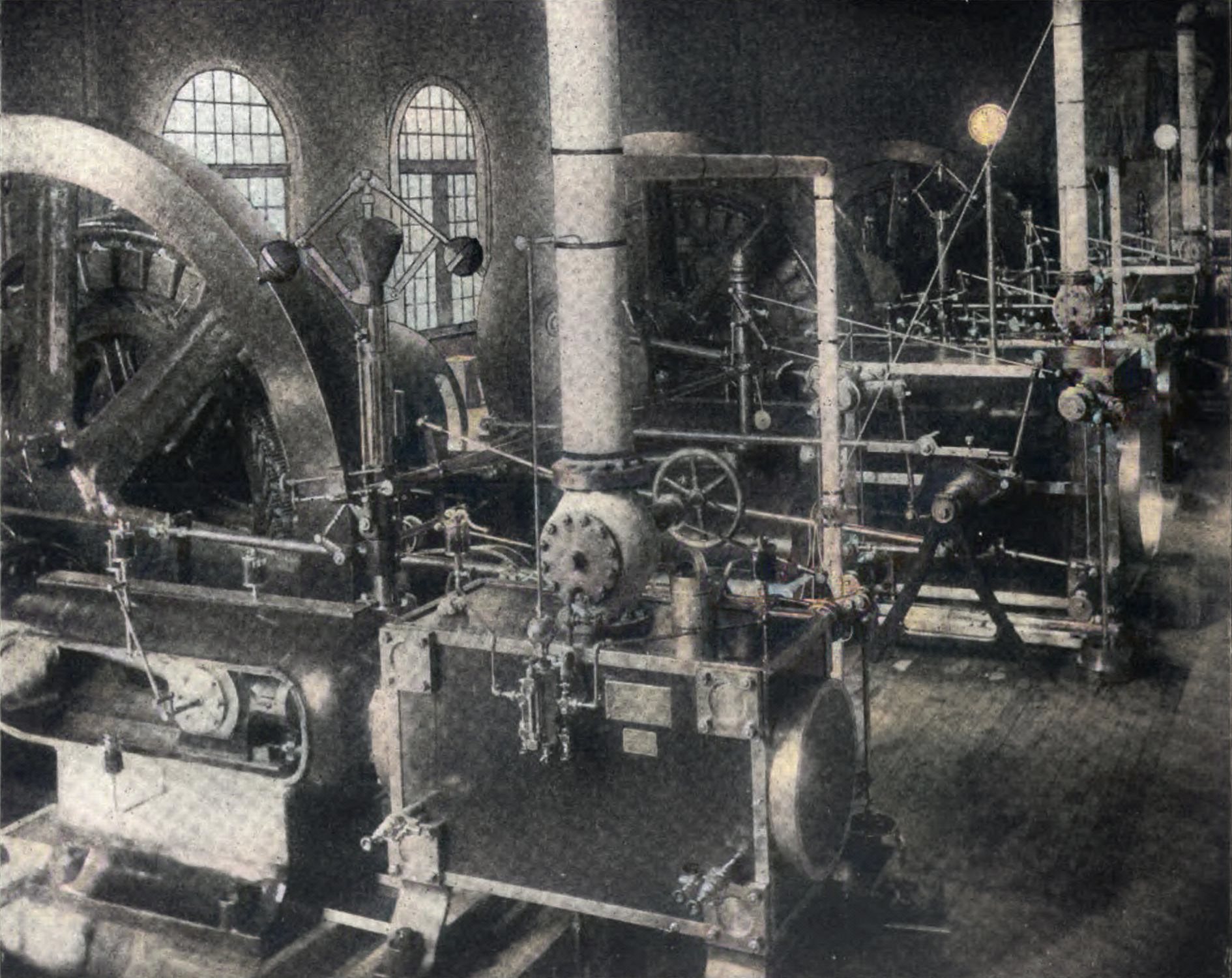 View of Engine Room. Colorado Electric Power Co.'s Powerplant, Canon City.