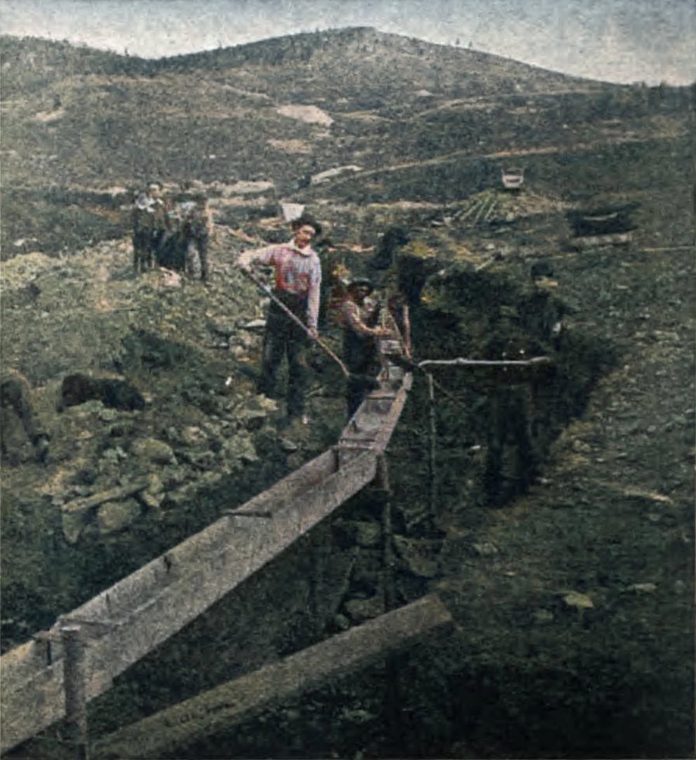 Placer Mining on the Emma Palmer.