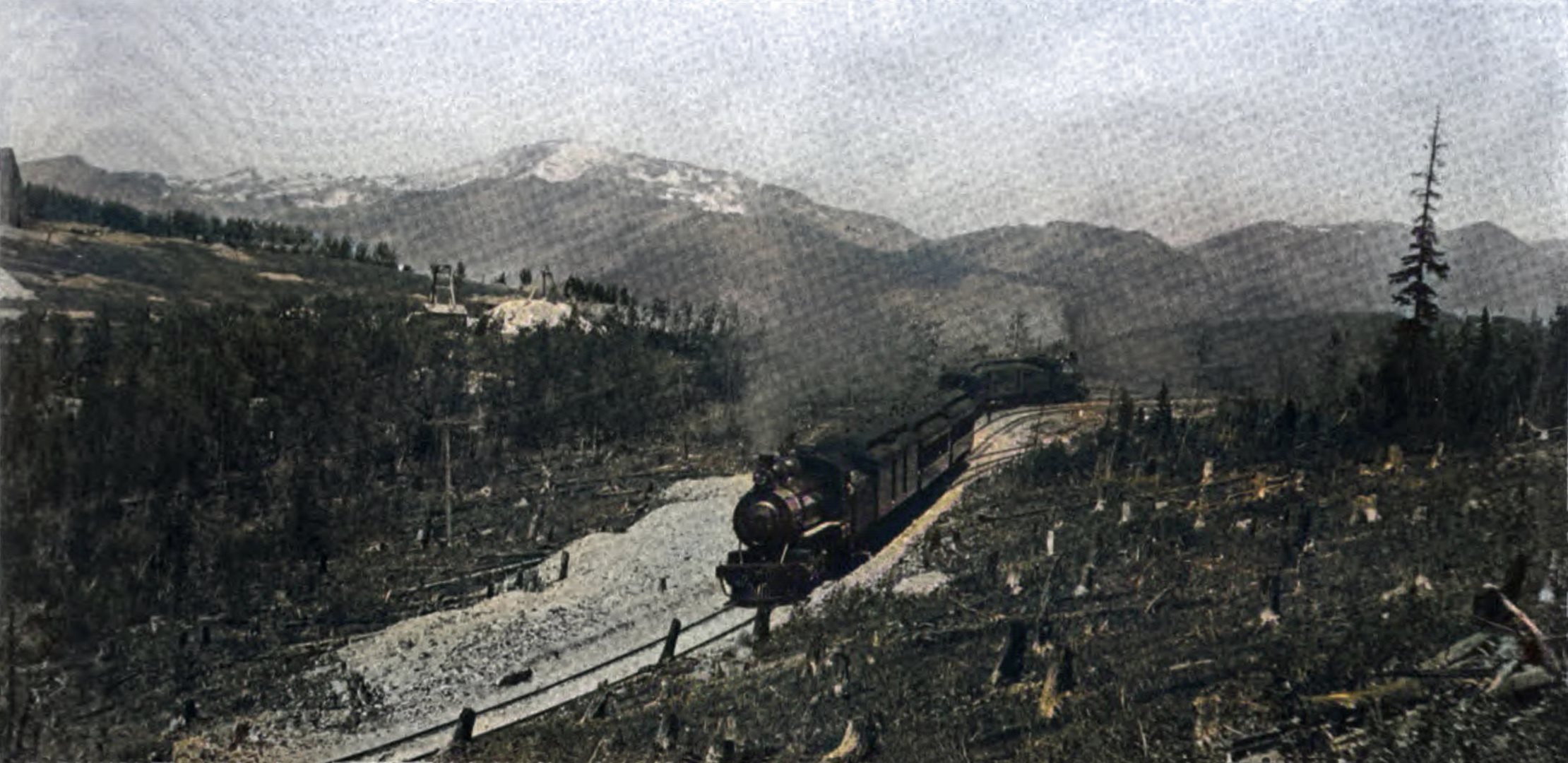 Trains at Hoosier Pass—Colorado Springs & Cripple Creek District Railway.
