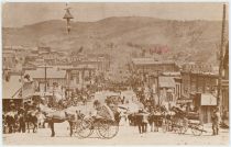 CRIPPLE CREEK, COLORADO - Bennett Ave. At First St. - July, 1893 ''Population 10,000''