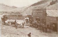 Stage Line To Cripple Creek Via Colorado Midland Railway 1893 Cripple Creek Colo. / The Hundley stage line to Cripple Creek, via C.M. Ry.