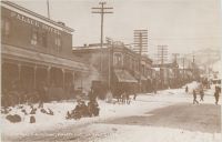 CRIPPLE CREEK, COLORADO - Winter 1895. Picture Taken From Second and Bennett / Site of New J.H. Wolfe Hotel, Bennett Ave. Cripple Creek