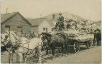 View of a Parade Float in a Street in Goldfield, Colorado