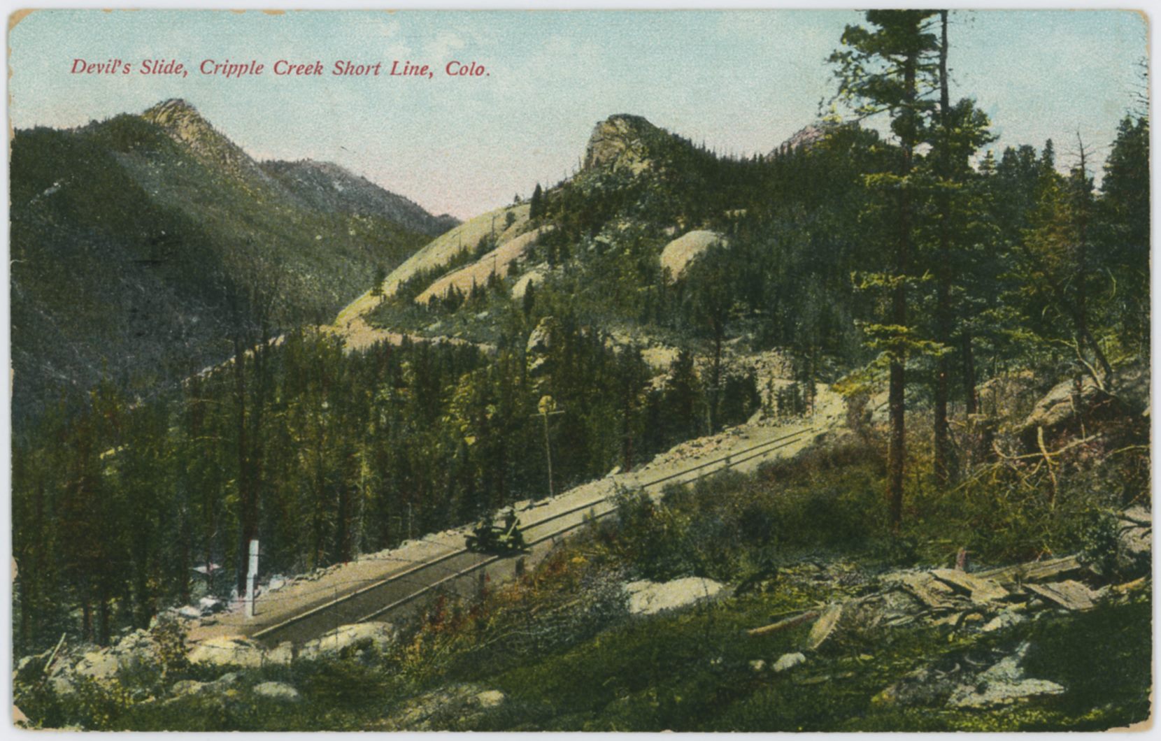 Devil's Slide, Cripple Creek Short Line, Colo.