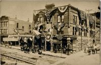 Headquarters of the Elks Club, All Dressed Up for the June 11, 12, 13 Roundup in Cripple Creek, Colorado