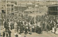 Labor Day Victor [Scene Street Interestion Just West of the F. & C.C. Depot, Setting Up or a Drill Contest]