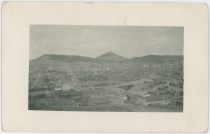 View West From Gold Hill Passed Houses and Across Trestle on M.T. Unto Town of Cripple Creek