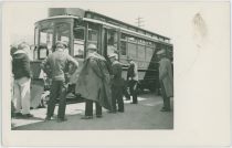 Men Around Midland Terminal Motor Coach No. 101, In Victor [?]